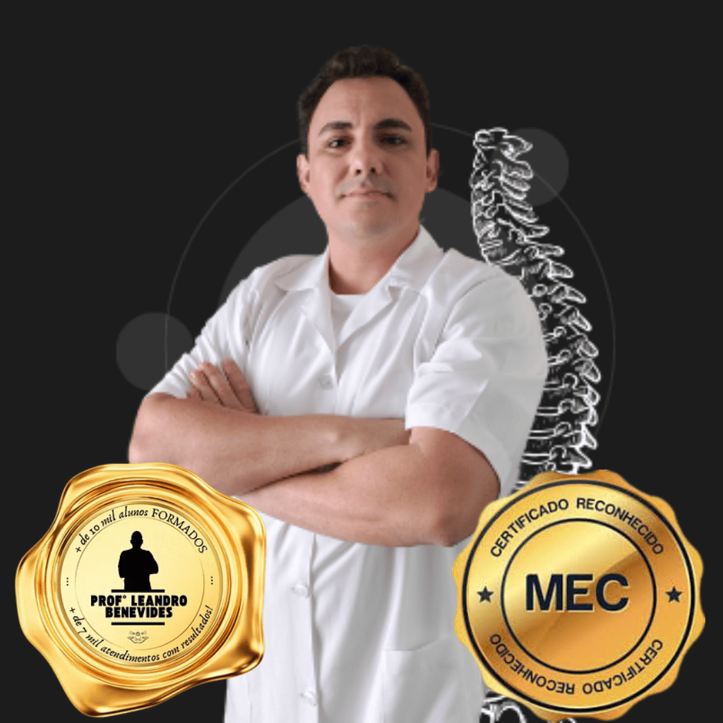 Professor Leandro Benevides, formador do curso de Quiropraxia